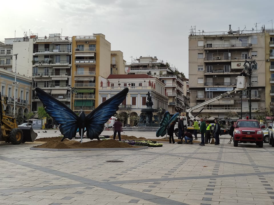 ΠΑΤΡΑ: Μπήκε και χορτάρι στην Πλ. Γεωργίου - ΦΩΤΟ ΠΑΤΡΑ: Μπήκε και χορτάρι στην Πλ. Γεωργίου - ΦΩΤΟ