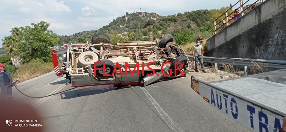 ΠΑΤΡΑ: Τούμπαρε στα Τσουκαλέϊκα - Πυροσβεστική στο σημείο - ΣΟΒΑΡΟ ΤΡΟΧΑΙΟ - ΔΕΙΤΕ ΦΩΤΟ