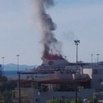 ΠΑΤΡΑ: Δείτε από που προήλθε η φωτιά στο super fast 11