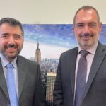 Ο Ανδρέας Κατσανιώτης στα γραφεία του Εθνικού Κήρυκα Νέας Υόρκης
