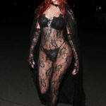 Η Anastasia Karanikolaou με see through σε Halloween party στο Beverly Hills
