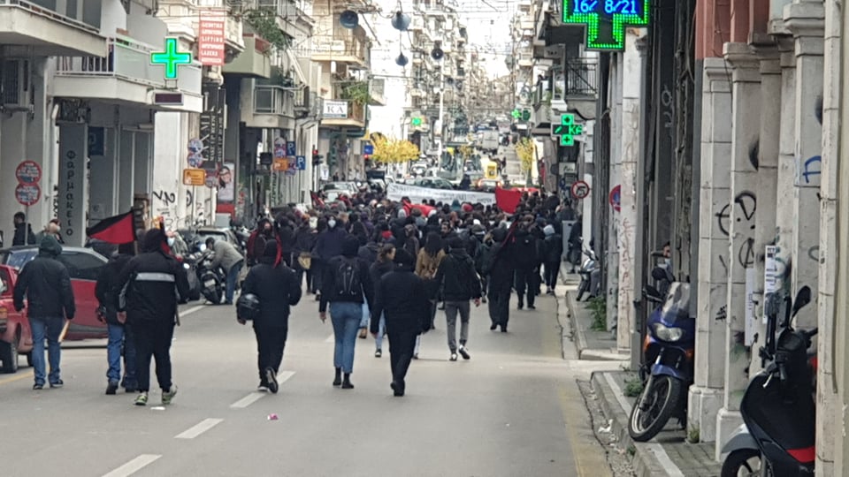 Επέτειος Γρηγορόπουλου: Πορεία φοιτητών και αντιεξουσιαστών στην Πάτρα