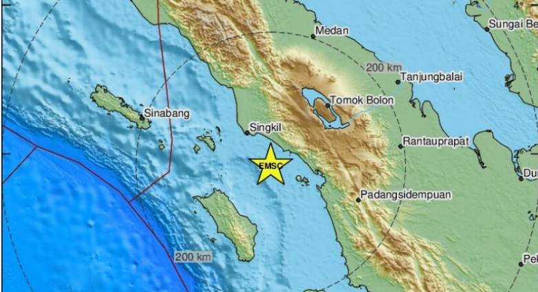 Ινδονησία: Σεισμός 6,2 Ρίχτερ στα ανοιχτά της Σουμάτρας