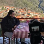 Ο Τζορτζ Τσούνης με τη Νίκη Λυμπεράκη στον Πλάτανο Ναυπακτίας