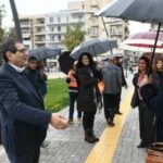 ΔΕΙΤΕ ΦΩΤΟ: Επίσκεψη Πελετίδη στη νέα πλατεία Αγίου Αλεξίου και στα έργα ανάπλασης της Άνω Πόλης