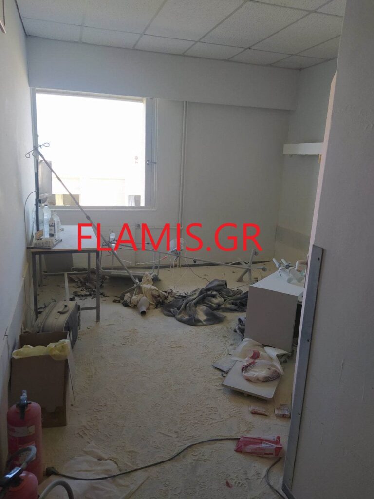 ΠΑΤΡΑ - ΝΤΟΚΟΥΜΕΝΤΟ: Δείτε πως έγινε το δωμάτιο στην ορθοπεδική του Ρίου μετά τη φωτιά που έβαλε ο ασθενής