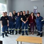 Επίσκεψη της Ελένης Αδαμοπούλου στον 1ο Πυροσβεστικό Σταθμό της Πάτρας