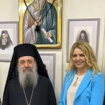 Η επιτετραμμένη της Ρουμανικής Πρεσβείας στην Ελλάδα στον Σεβασμιώτατο Μητροπολίτη Πατρών