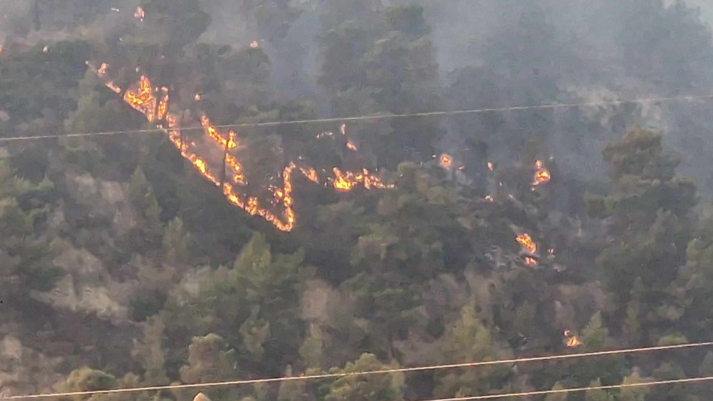 ΦΩΤΙΑ ΑΙΓΙΑΛΕΙΑ: Βελτιωμένη η κατάσταση - Εσβησε το μέτωπο Διακοφτού