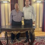 Συνάντηση Αντιπεριφερειάρχη Θ. Βασιλόπουλου με δήμαρχο Αιγιαλείας, Δημήτρη Καλογερόπουλο