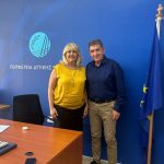 Συνάντηση εργασίας της Αντιπεριφερειάρχη Δημόσιας Υγείας με τον Δήμαρχο Δυτικής Αχαΐας