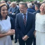 Άννα Διαμαντοπούλου, Νάντια Γιαννακοπούλου και Χάρης Δούκας στο Προεδρικό Μέγαρο