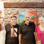 O Χ. Μπονάνος στα εγκαίνια της έκθεσης ζωγραφικής του Alessandro de Martino