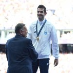 Ο Εθνικός Ύμνος ήχησε στο Σταντ ντε Φρανς - Απονομή του χρυσού μεταλλίου στον Μίλτο Τεντόγλου (ΦΩΤΟ & ΒΙΝΤΕΟ)