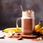 Συνταγή για απολαυστικό smoothie μπανάνας με φυστικοβούτυρο και κακάο