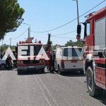 Σφοδρή σύγκρουση οχημάτων με έναν τραυματία στη Ζαχάρω (ΦΩΤΟ)