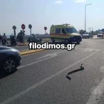 Αίγιο: Τροχαίο στον κόμβο του Μεγανίτη- ΙΧ συγκρούστηκε με δίκυκλο