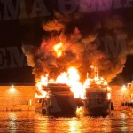 Μαρίνα Ζέας: Κατασβέστηκε η φωτιά στα τρία σκάφη
