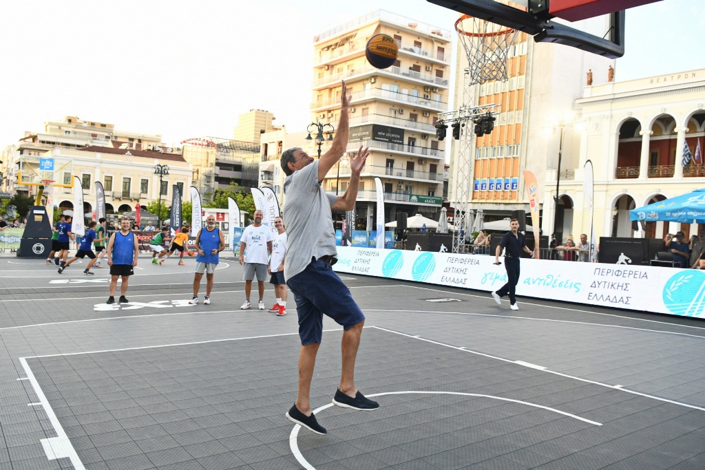 Ο Δήμαρχος Πατρέων Κώστας Πελετίδης στο τουρνουά 3 ON 3 LOUX GNC «Κώστας Πετρόπουλος»