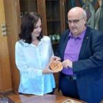 Επίσκεψη της Άννας Διαμαντοπούλου στο Πανεπιστήμιο
