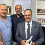 Ο Πλάτωνας Μαρλαφέκας στα περίπτερα των Αχαϊκών επιχειρήσεων στη ΔΕΘ