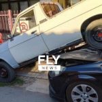 Απίστευτη «καραμπόλα» αυτοκινήτων στη Σπάρτη