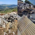 Αιτωλοακαρνανία: Πυρκαγιά από κεραυνό σκότωσε 150 ζώα σε στάβλο, δείτε φωτογραφίες