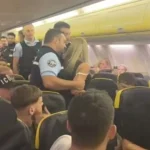 Σε… ρινγκ μετατράπηκε πτήση της Ryanair – Μεθυσμένοι επιβάτες «μοίραζαν» μπουνιές και κλωτσιές – ΦΩΤΟ