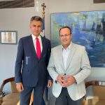 Συνάντηση Προέδρου Επιμελητηρίου Αχαΐας κ. Πλάτωνα Μαρλαφέκα με τον Γ.Γ. ΥΠΕΞ Δημήτρη Σκάλκο