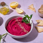 Συνταγή για χούμους με ψητά παντζάρια