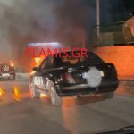 ΠΑΤΡΑ - ΔΕΙΤΕ ΦΩΤΟ: Επιασε φωτιά ΙΧ... και πέταγε φλόγες στο οδόστρωμα