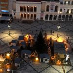 ΦΩΤΟ - ΠΑΤΡΑ: Η στολισμένη Πλατεία Γεωργίου από ψηλά