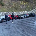 Καραμπόλα... 7,2 εκατ. ευρώ στις Άλπεις - Συγκρούστηκαν δύο Ferrari, μια McLaren και μια Bentley