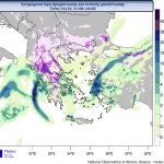 Καιρός: Επιμένει και σήμερα ο χιονιάς - Χάρτης δείχνει live την πορεία της κακοκαιρίας στην Ελλάδα