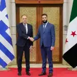 ΥΠΕΞ: Ο Γεραπετρίτης συνάντησε τον Aλ Σάρα στη Δαμασκό