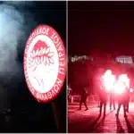 Ερυθρόλευκο πάρτι σε Πειραιά και Αθήνα για τα 100 χρόνια του Ολυμπιακού - Δείτε φωτογραφίες