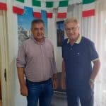 Ο Τάκης Αντωνόπουλος αποχαιρετά τον Πρόξενο της Ιταλίας στην Πάτρα