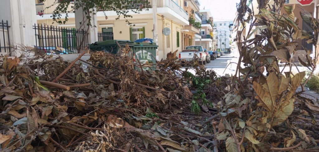 ΠΑΤΡΑ: «Τα πήρε στο κρανίο» και έκλεισε τον δρόμο με κλαδιά και ξερά χόρτα - ΦΩΤΟ