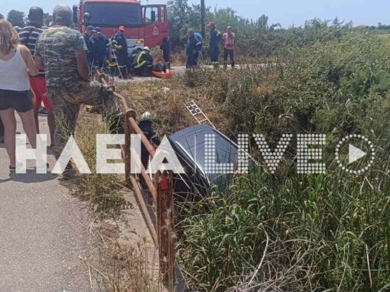 Σοβαρό τροχαίο με δύο εγκλωβισμένους! Επεσαν σε κανάλι