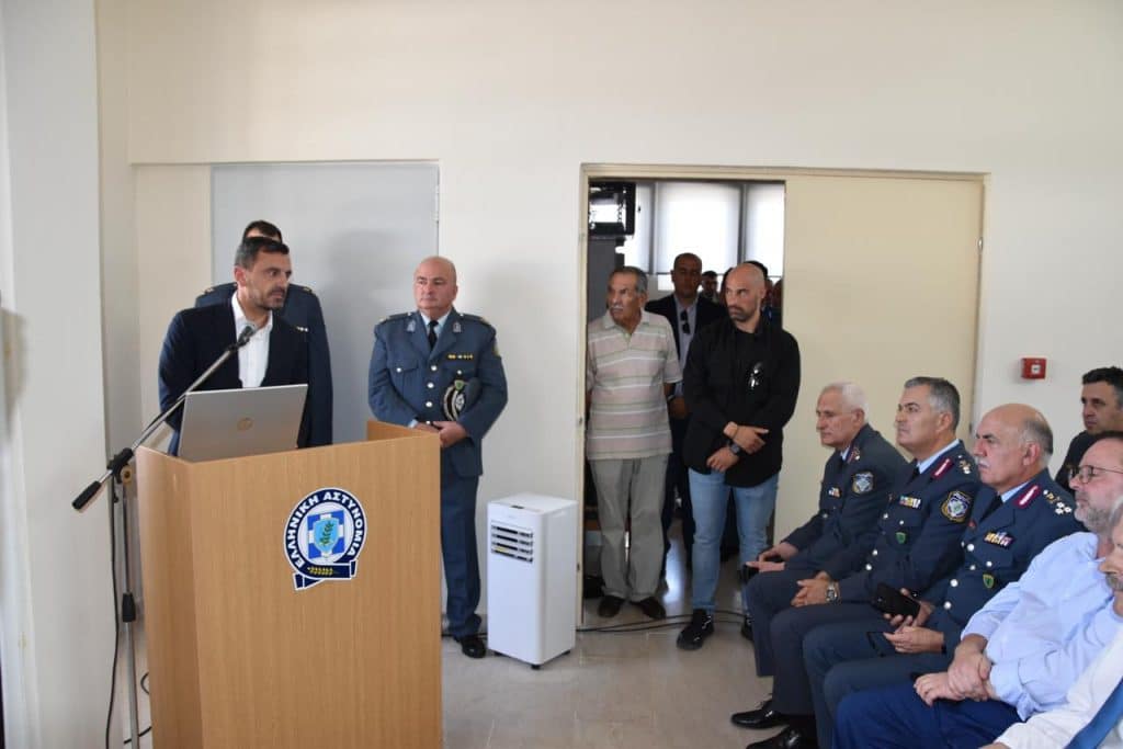 Εγκαίνια του νέου Αστυνομικού Τμήματος Κρεστένων της Διεύθυνσης Αστυνομίας Ηλείας - Επίσκεψη Υπουργού Προστασίας του Πολίτη, Μ.Χρυσοχοΐδη στον Πύργο