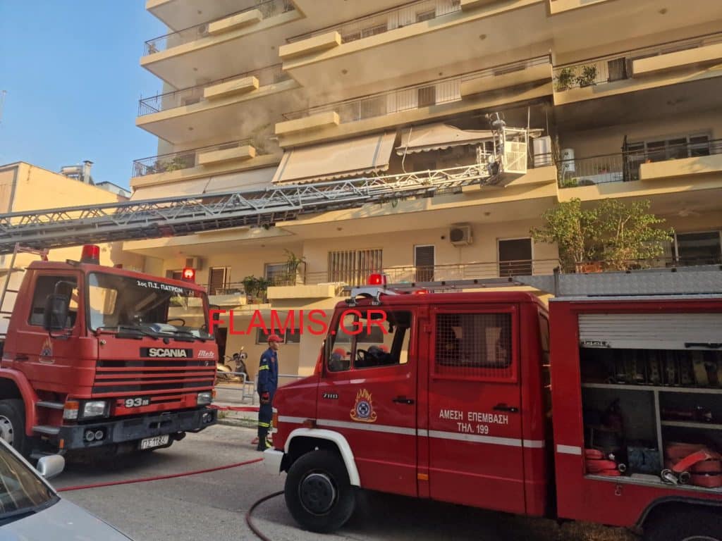 ΤΡΑΓΩΔΙΑ στην Πάτρα - Νεκρή γυναίκα σε διαμέρισμα που έπιασε φωτιά - ΦΩΤΟ και ΒΙΝΤΕΟ