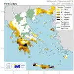 Σοβαρή ξηρασία πλήττει 8 νομούς της Ελλάδας – Η Αχαϊα και η Ηλεία σε κρίσιμη κατάσταση (Χάρτης)