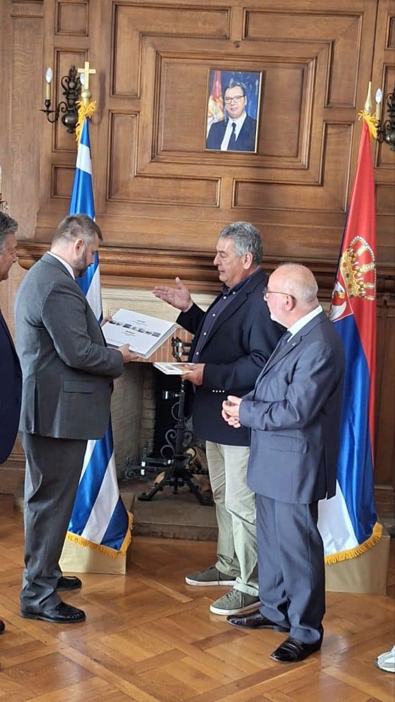 Συνάντηση με τον Πρόξενο της Σερβίας, είχαν οι Αντιπεριφερειάρχες, Παναγιώτης Σακελλαρόπουλος και Τάκης Αντωνόπουλος