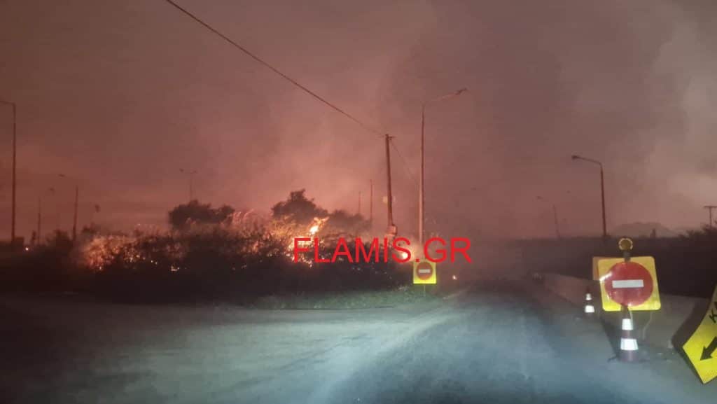 Ζωσμένο στις φλόγες: Θεριανό - Καμίνια - Άνω Τσουκαλέικα - Άνω Βραχνέικα - Δείτε Νυχτερινά ΒΙΝΤΕΟ