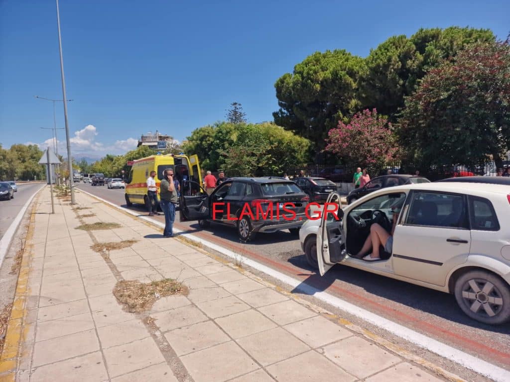 ΠΑΤΡΑ ΤΩΡΑ : Καραμπόλα στην Ακτή Δυμαίων - Τραυματίστηκαν έγκυος γυναίκα κι ένας άνδρας