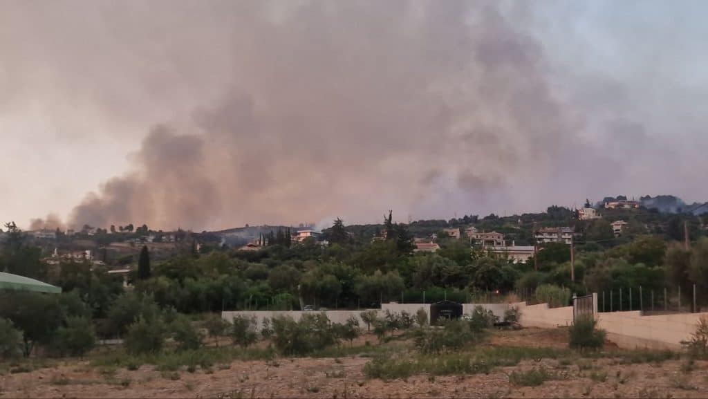 ΔΕΙΤΕ ΒΙΝΤΕΟ: Αυτή ήταν η έκταση της φωτιάς λίγο πριν δύσει ο ήλιος!