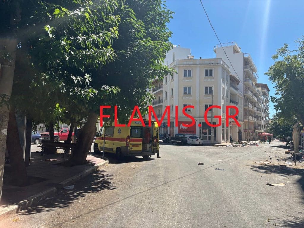 Πανικός στη λαϊκή της Δευτέρας! Τροχαίο με μηχανή στην Πλ. Βουδ της Πάτρας - ΦΩΤΟ