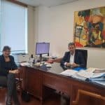 Συνάντηση του Αντιπρύτανη του Πανεπιστημίου Πατρών Γιώργου Παναγιωτόπουλου με τη Διοικήτρια του Νοσοκομείου Αμαλιάδας Μαρία Πετροπούλου