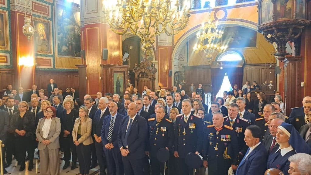 Πάτρα: Με μεγαλοπρέπεια η δοξολογία στην Ευαγγελίστρια για την επέτειο του ΟΧΙ