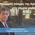 Δ. ΠΑΛΟΥΜΠΗΣ: Ο αγροτικός κόσμος της Αχαΐας στο σημείο μηδέν! Οι αγρότες και οι κτηνοτρόφοι ζητούν σεβασμό, όχι υποσχέσεις